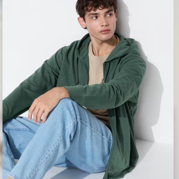 Uniqlo Green Airism UV Protection Hoodie - Picture 1 of 6